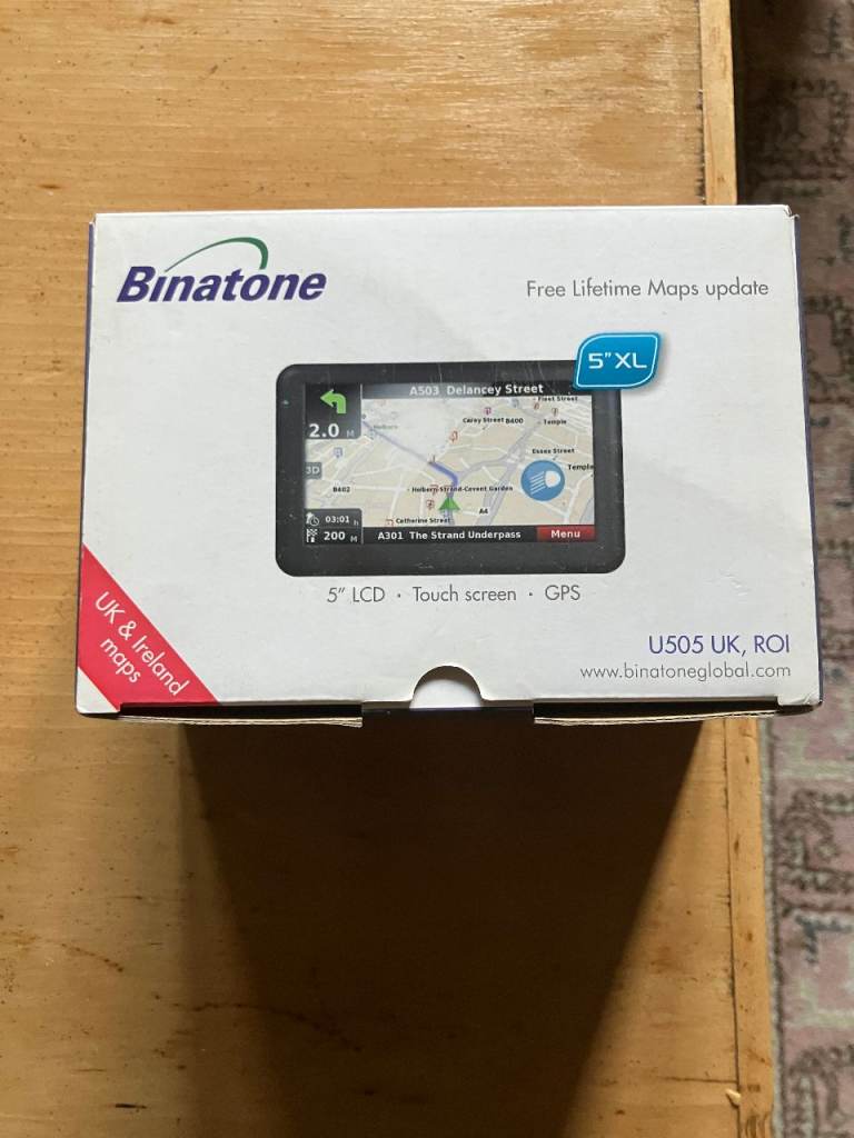 BINATONE U505 SAT NAV WITH 5"XL SCREEN- NEW IN THE BOX