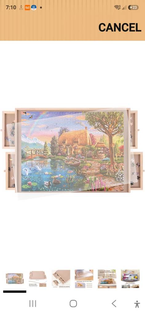 Puzzle board + drawerss
