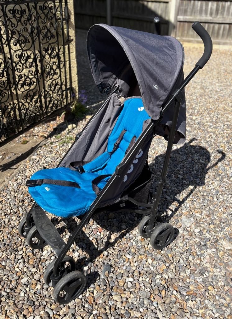 Joie Stroller Pushchair - Blue & Grey, Good Condition