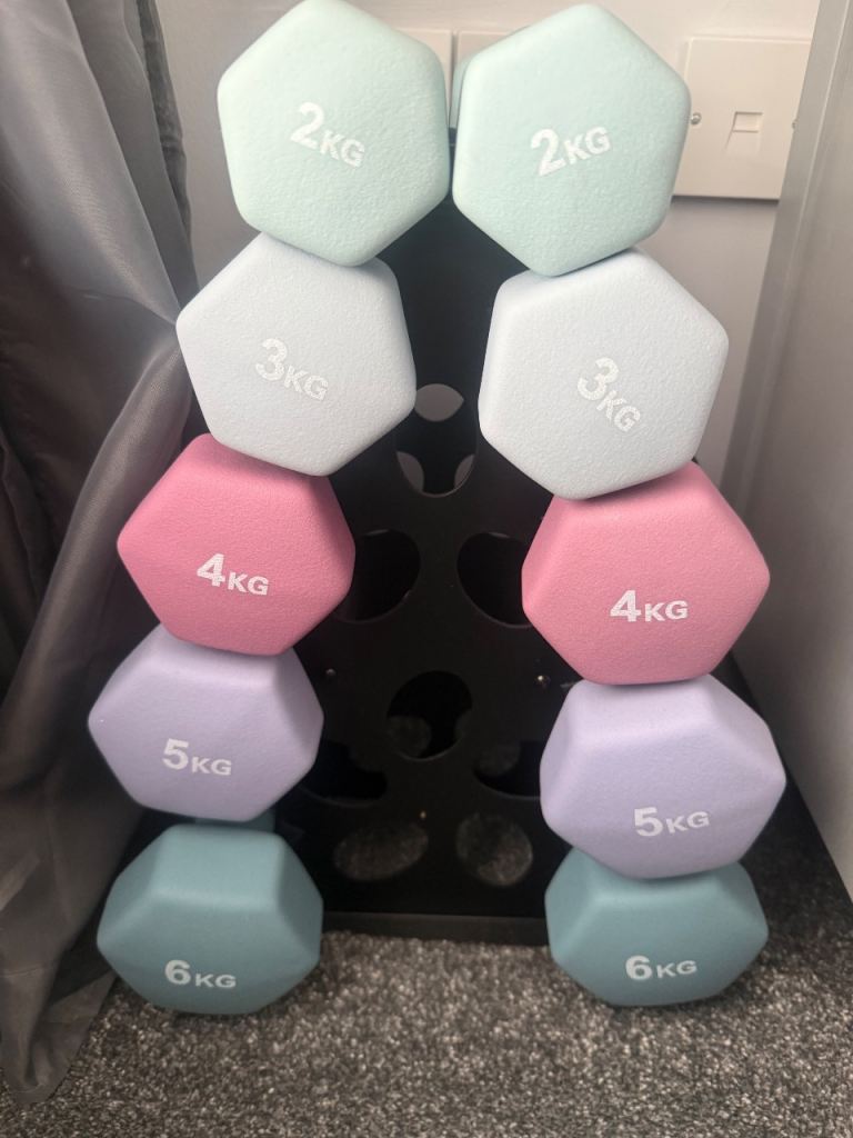 Dumbbells and stand