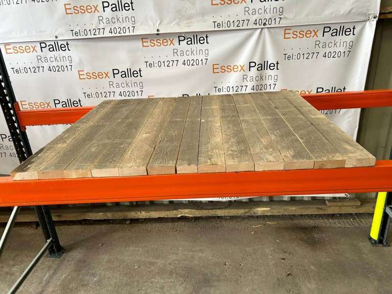 Heavy Duty Pallet Racking Slatted Timber Wood Decking Boards 