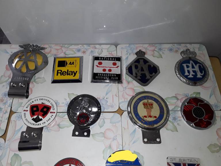 VETERAN/ VINTAGE  CAR EMBLEMS and BADGES