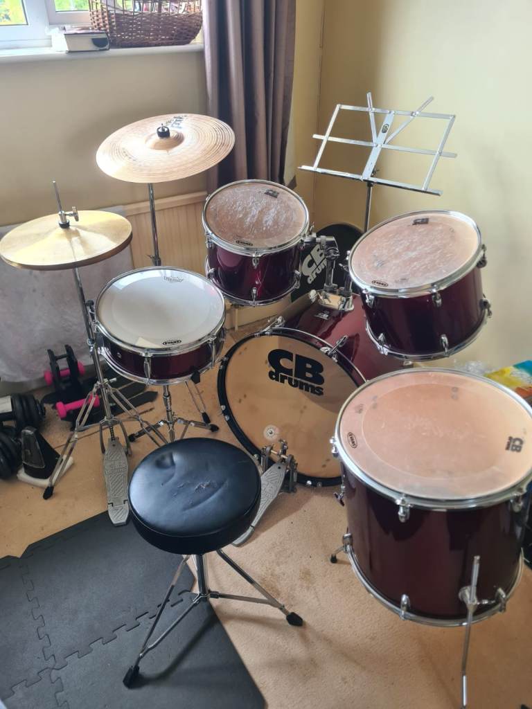 image for Full size drum kit - perfect for beginner/intermediate by CB drums