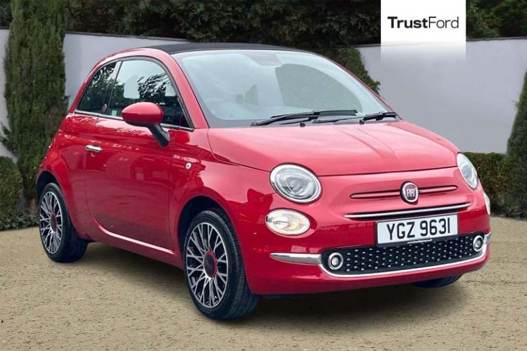 2023 Fiat 500 1.0 Mild Hybrid Red 2dr CONVERTIBLE PETROL Manual