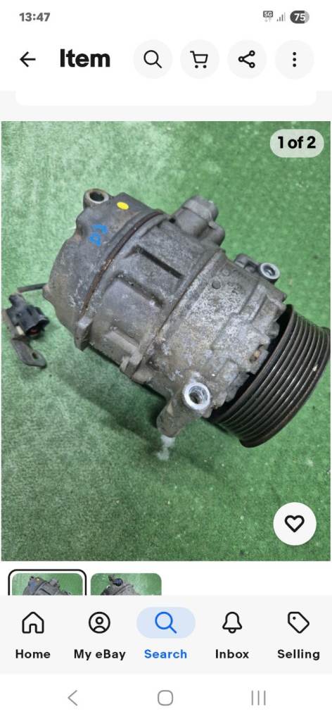 Range Rover Jaguar 2.7 Aircon pump  Motor