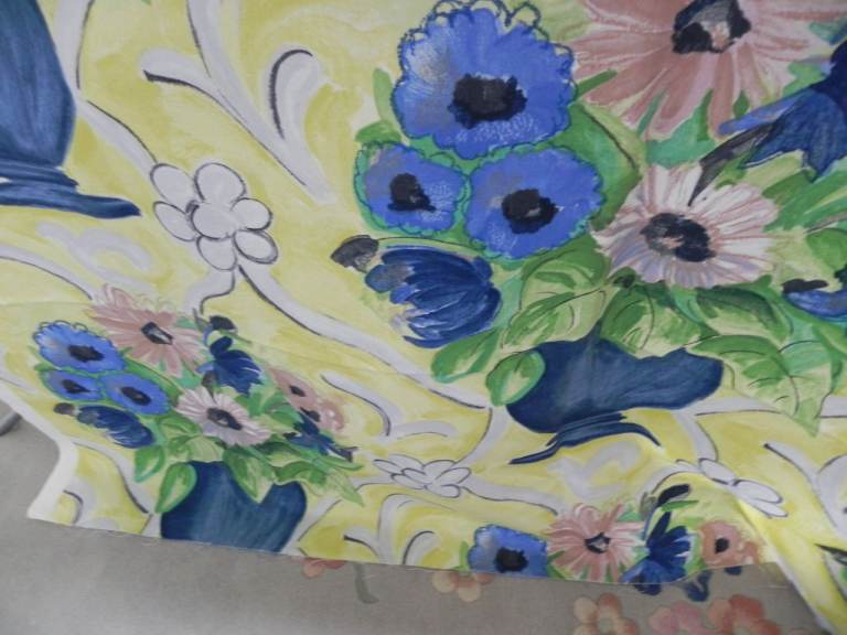 Vintage Floral Fabric for Craft or Dressmaking