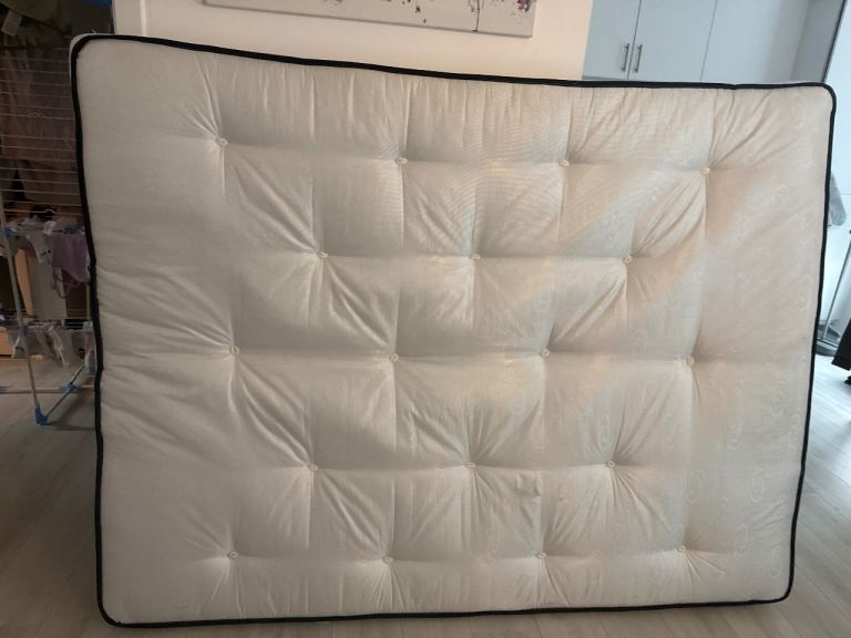 King size mattress and bed frame 