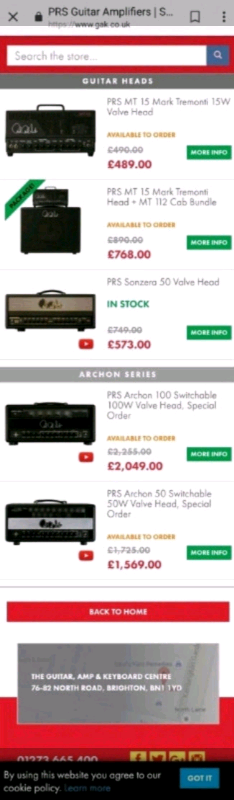 PRS ARCHON 50w valve amp HEAD +FREE livein F/CASE! Marshall EVH Soldano VHT Engl MESA Orange Diezel 