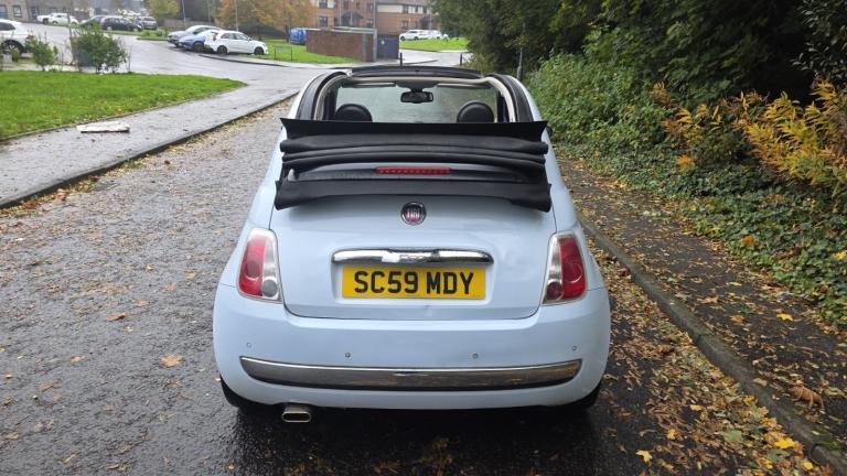 Fiat, 500, Convertible, 2009, Manual, 1368 (cc), 3 doors