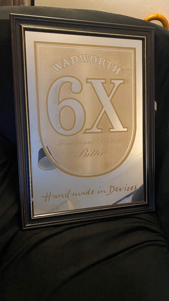 Original Wadworth 6X Mirror - Peter Kay ‘Phoenix Nights’