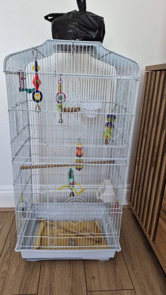 Beautiful white bird cage