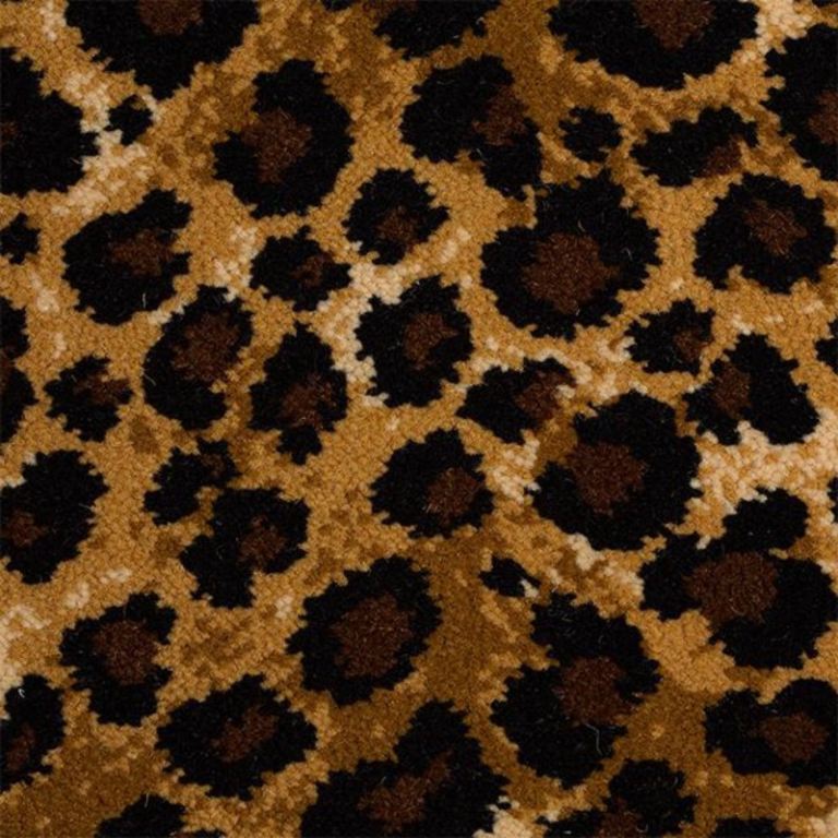 Hugh Mackay Safari Collection Leopard Axminster Wool Carpet Remnant Rug