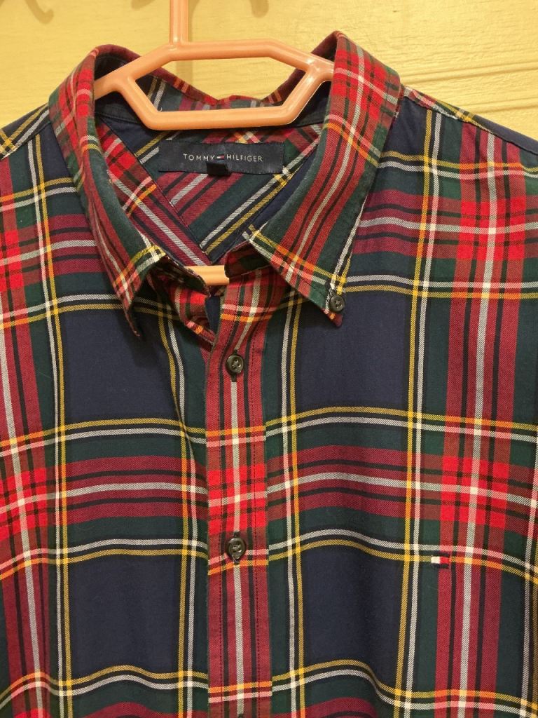 Tommy Hilfiger Plaid Shirt XXL – Good Condition
