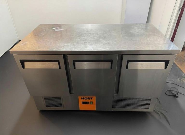 Host Commercial Counter Fridge - Three Doors, Good Condition