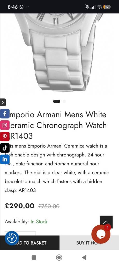  armani watch 