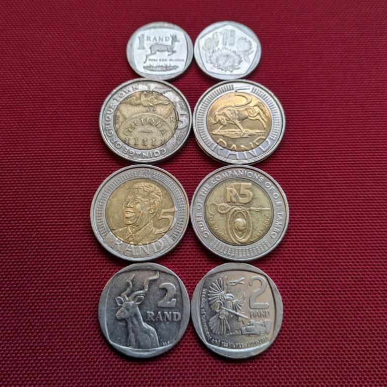 5 Rands 2 Rands 1 Rand - Collectible RANDS - Commemorative South Africa SA coins