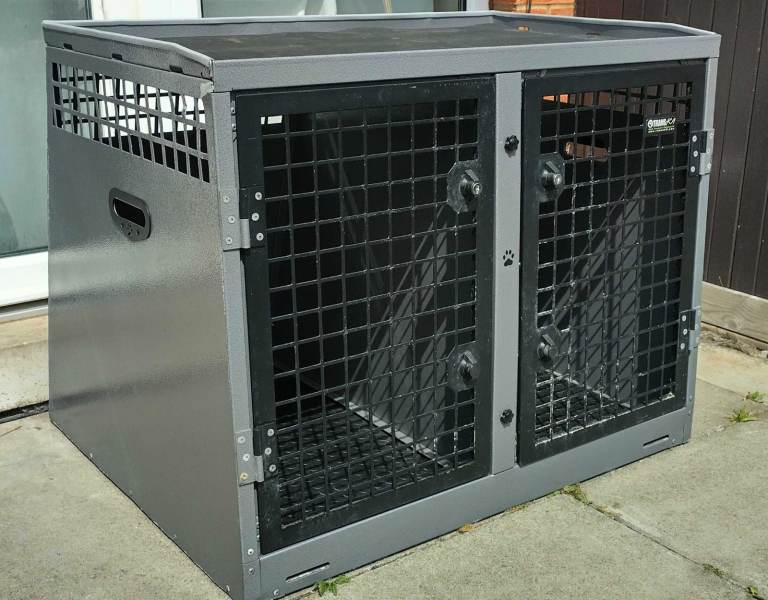 Trans K9 ( B4 ) Transport double dog cage ( Lockable ) TransK9 "Delivery Available"