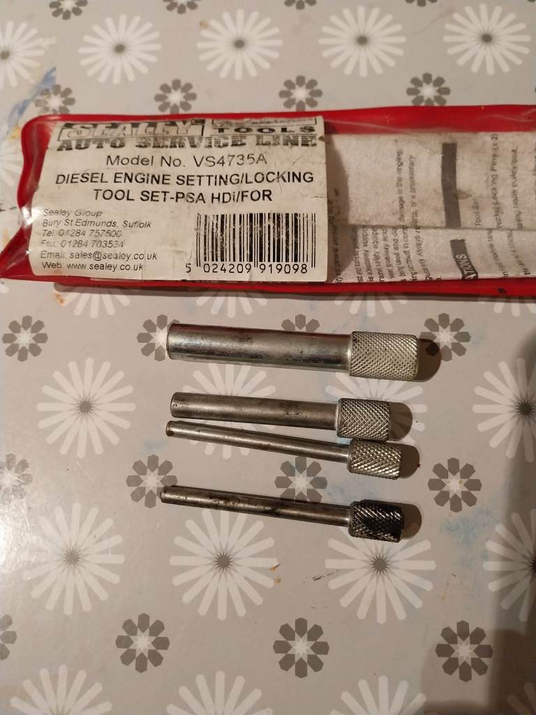 Sealey diesel engine setting/ locking tool set psa HDi/FOR