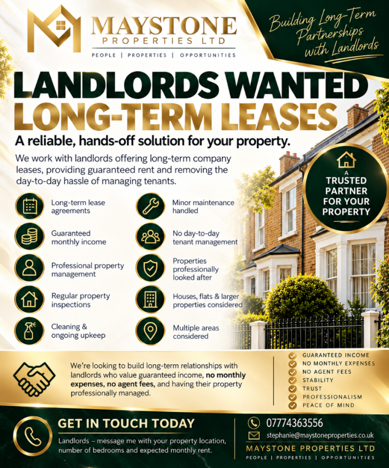 KENT LANDLORDS & PROPERTY OWNERS WANTED