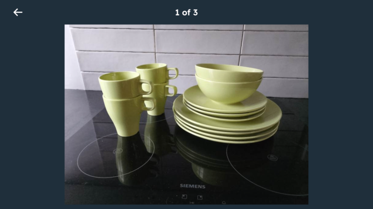 Pistachio Green IKEA plates bowls and mugs crockery