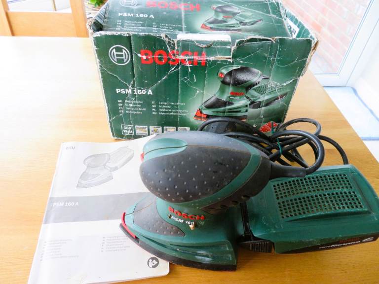 Bosch Multisander PSM 160A, Boxed with Instructions