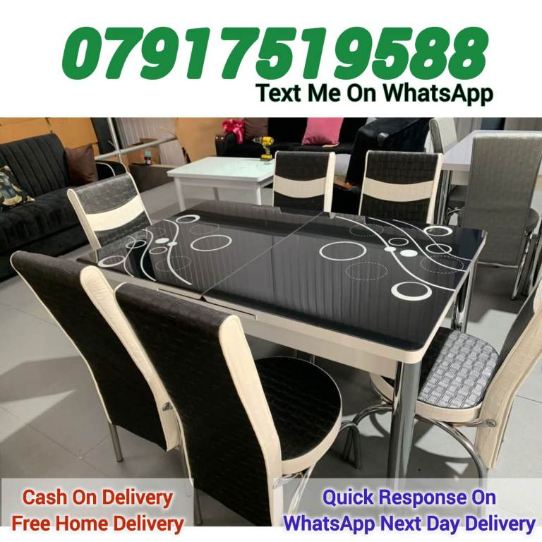 Dining Table with 6 Chairs – Weekend Offer