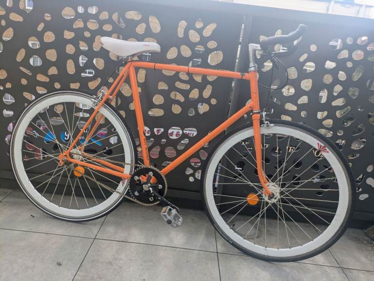 Orange Single Speed Road Bike – Good Condition