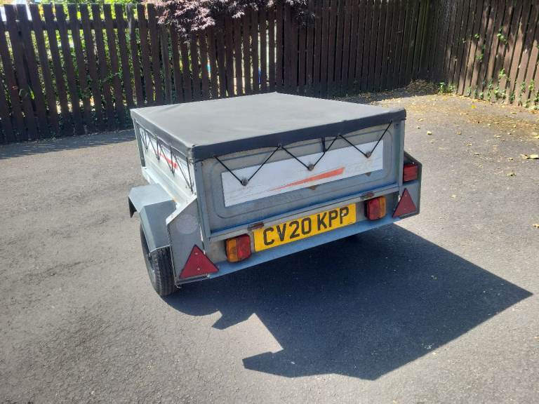 Small Used Camping/Utility Trailer with Cover
