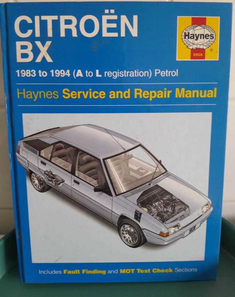 Haynes Citroen BX Service and Repair Manual (1983-1994)