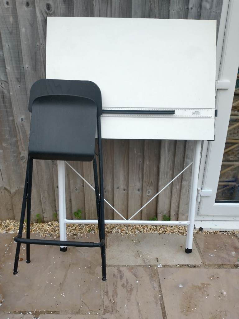 Drawing board and stool