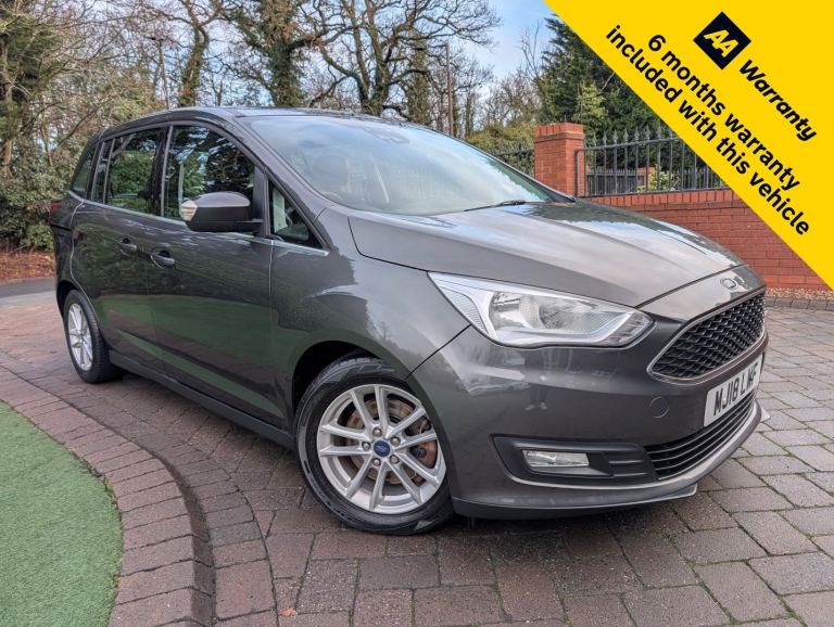 2018 Ford Grand C-Max 1.0 EcoBoost 125 Zetec *Only 65,000 Miles, FSH & MOT 01/27* MPV Petrol Manual