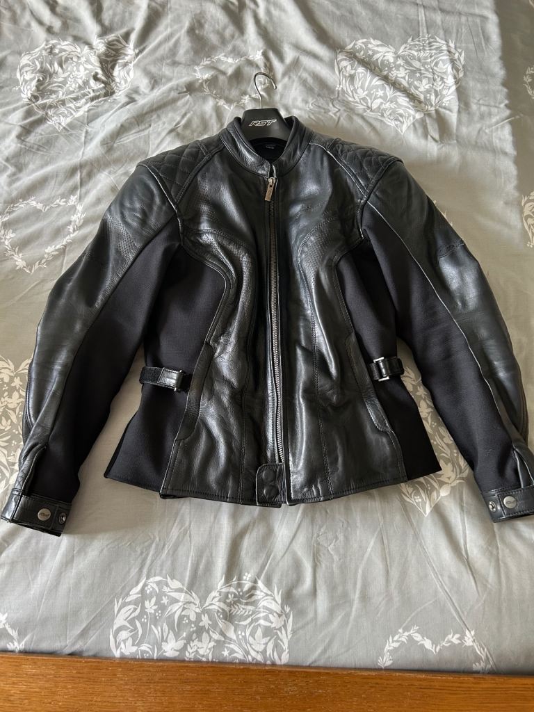 Ladies RST leather motorcycle jacket. 