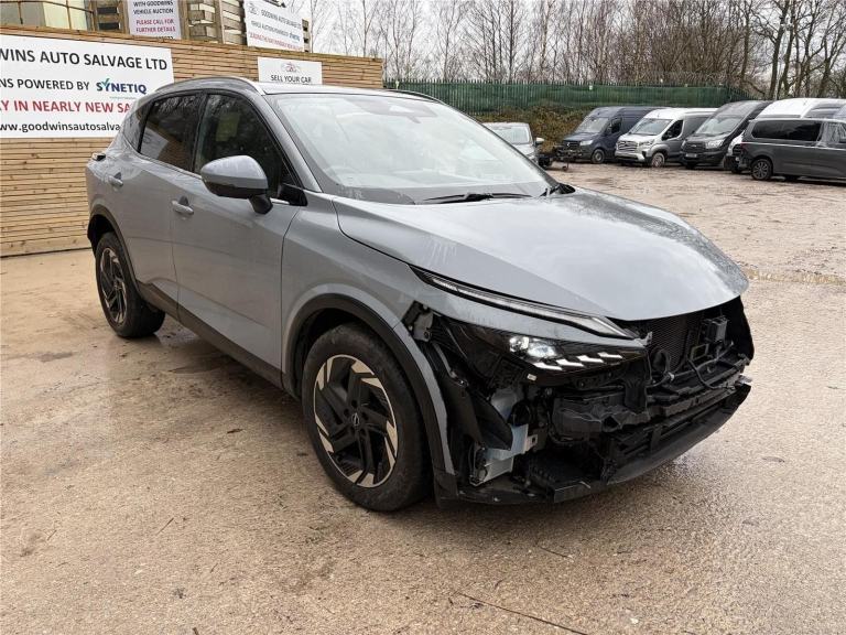 2024 NISSAN QASHQAI DIG-T N-CONNECTA 1.3T HYBRID DAMAGED REPAIRABLE SALVAGE