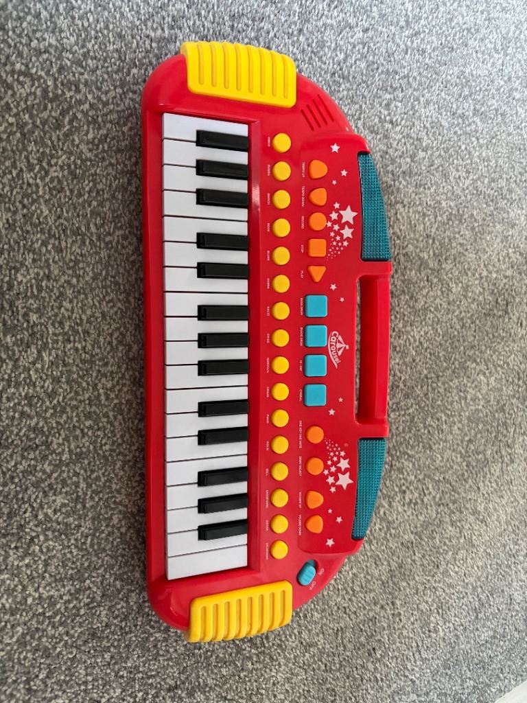 Kids Red Electronic Keyboard Piano Toy