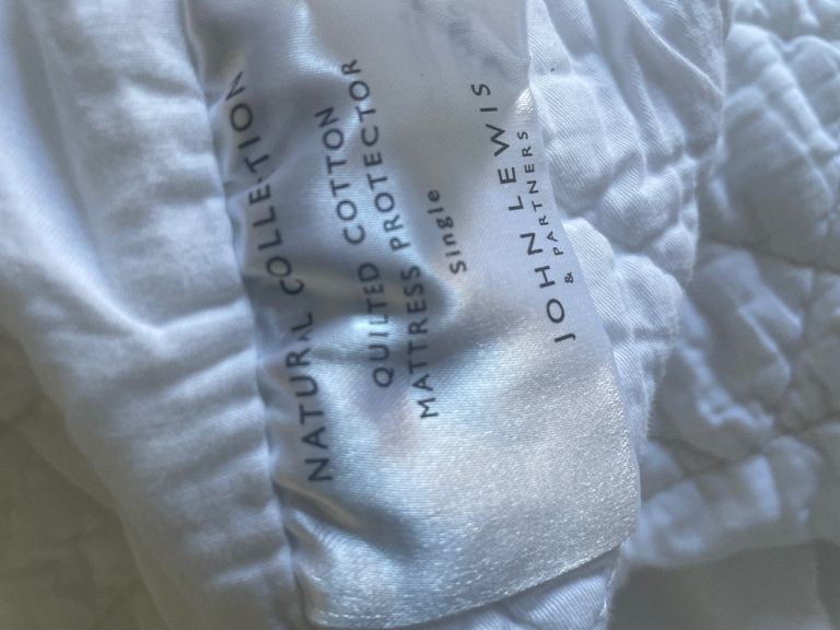 John Lewis Single Quilted Cotton Mattress Protector