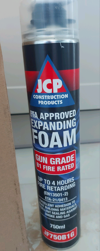 12 x JCPCONSTRUCTION APPROVEDEXPANDINGFOAM81 GUN GRADEFIRE