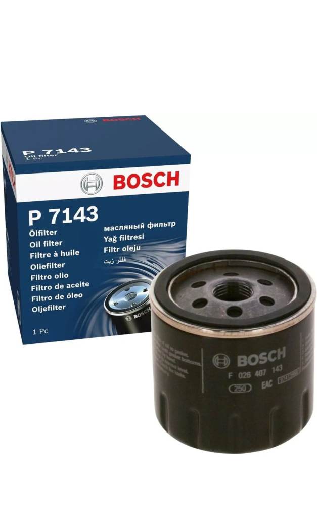 VW UP UP! Seat Mii Skoda Citigo 1.0 Bosch oil filter 2011-2020 P7143