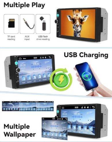 Car Stereo With mirror Link. Bluetooth. Reverse camera and more. New