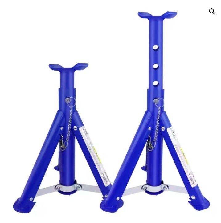 3 Ton Folding Adjustable Axel Stands – 2 Piece