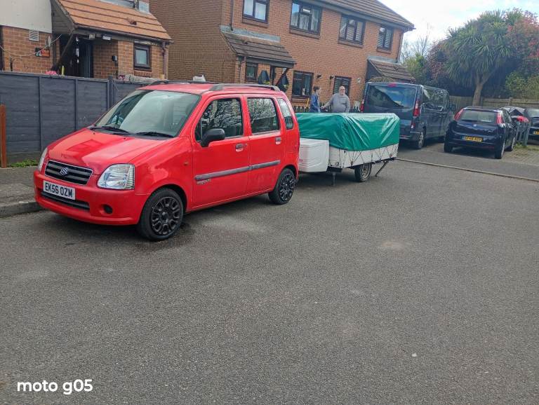 Car and 4 birth trailer tent 