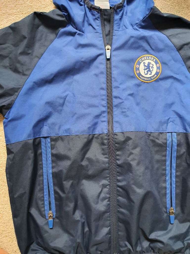 Chelsea Boys Jacket Shower Windbreaker Kids Year 8-9