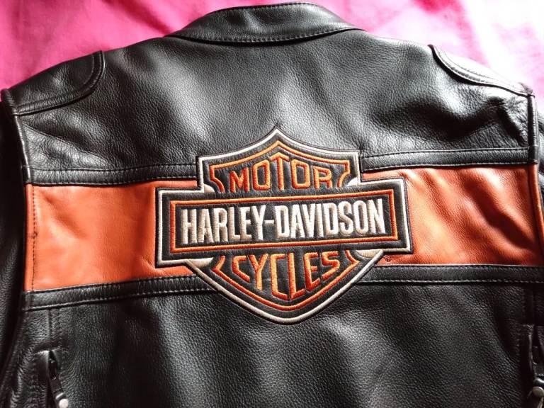 Harley davidson jacket (leather).