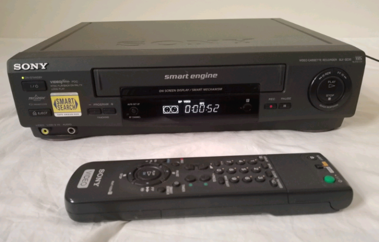 Sony Video Recorder, Remote, and 30+ Tapes.