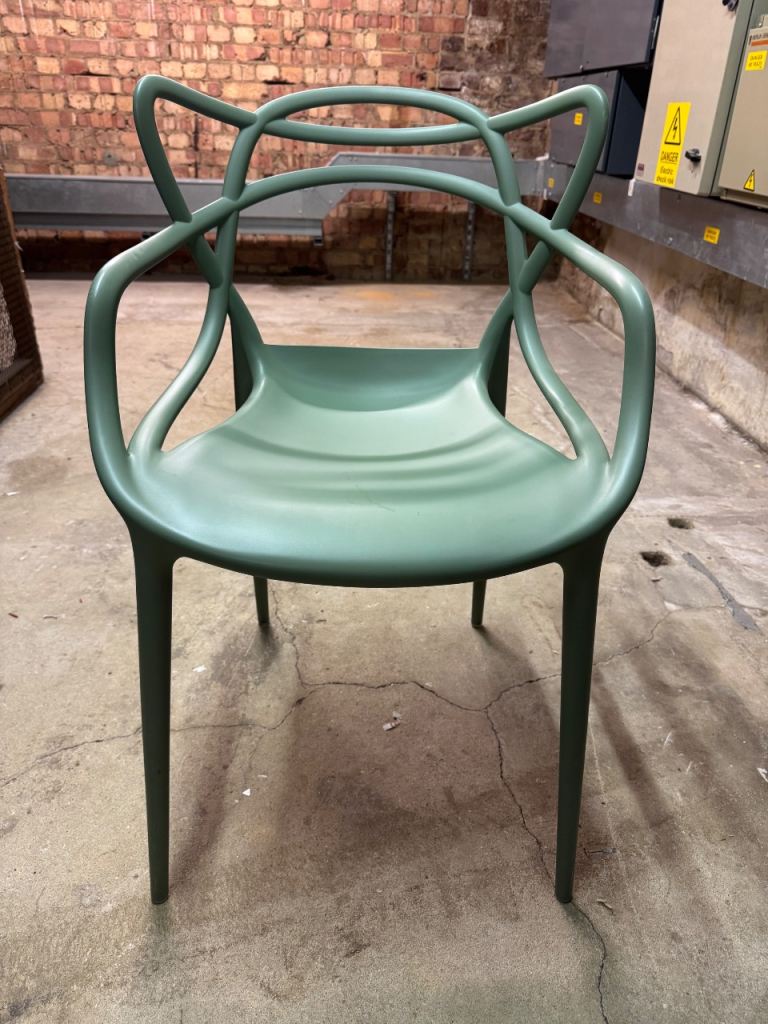 URGENT – Genuine Kartell Masters Chair – Sage Green – Philippe Starck