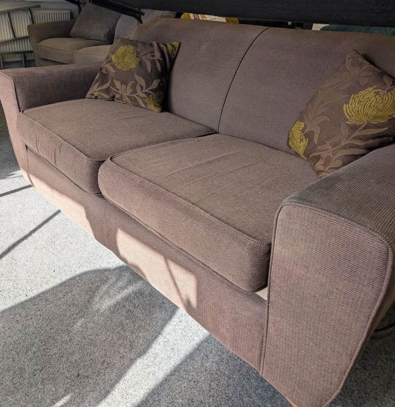 Sofa Bed in latte colour fabric. Variety of items available, please check our other adverts.