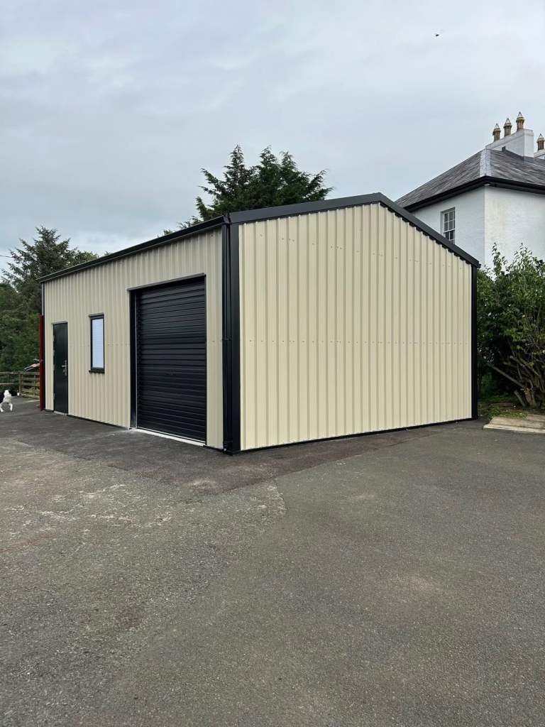 Steel Shed Delivered & Built – Flat Pack Available