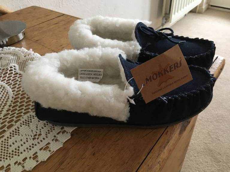 image for Moccasins slippers    Size 4