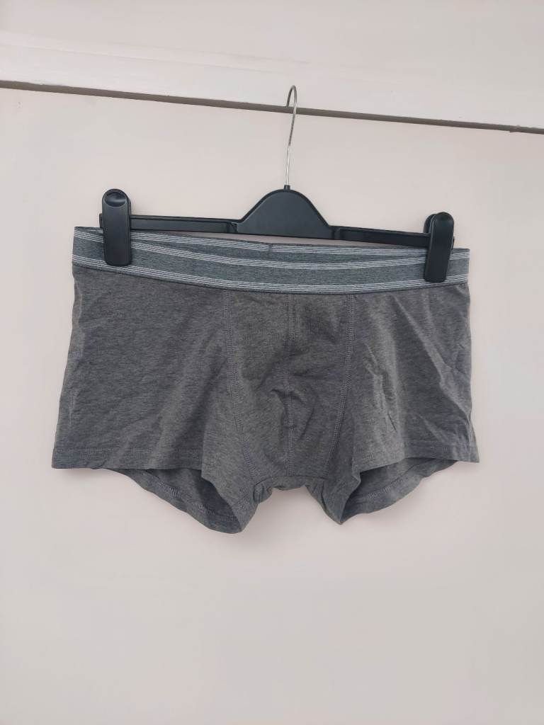2 x pairs XL grey boxers