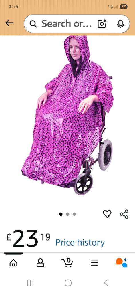 Wheel chair poncho 