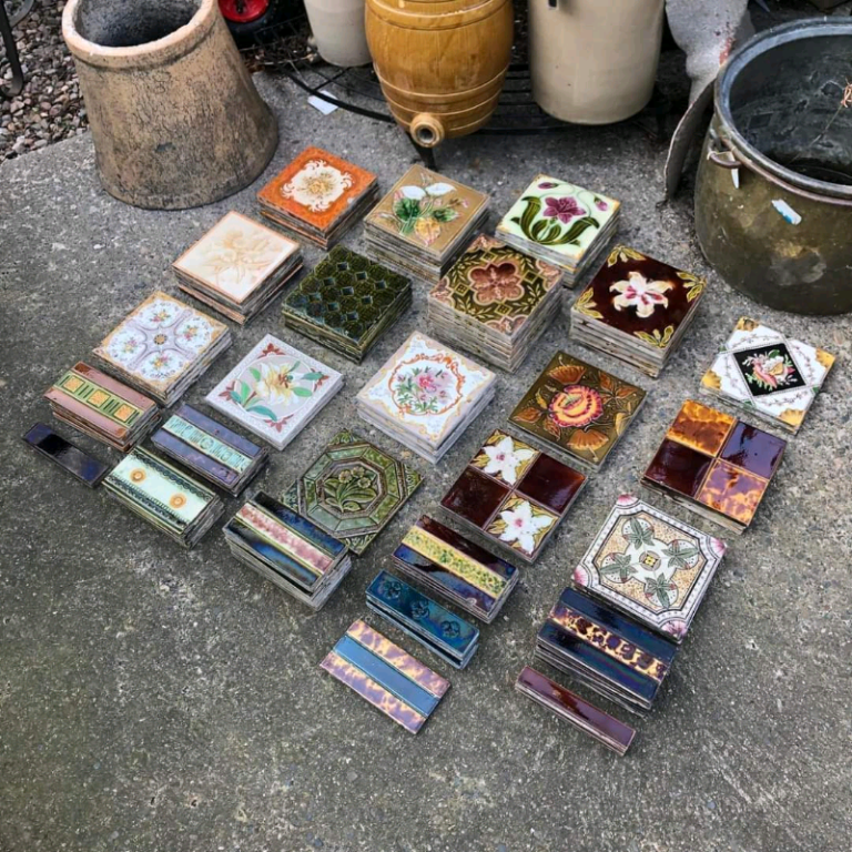 Ceramic & Handmade Majolica Tiles Large Selection Colours & Prices Antique Minton.